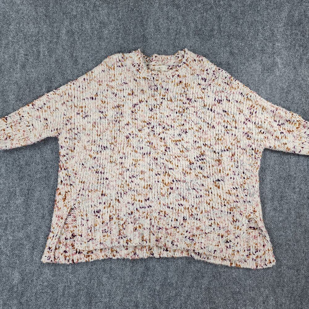 Lou & Grey Sweater Womens XS S Confetti Speckled Yarn Wool Oversized Knit Top - Picture 2 of 16